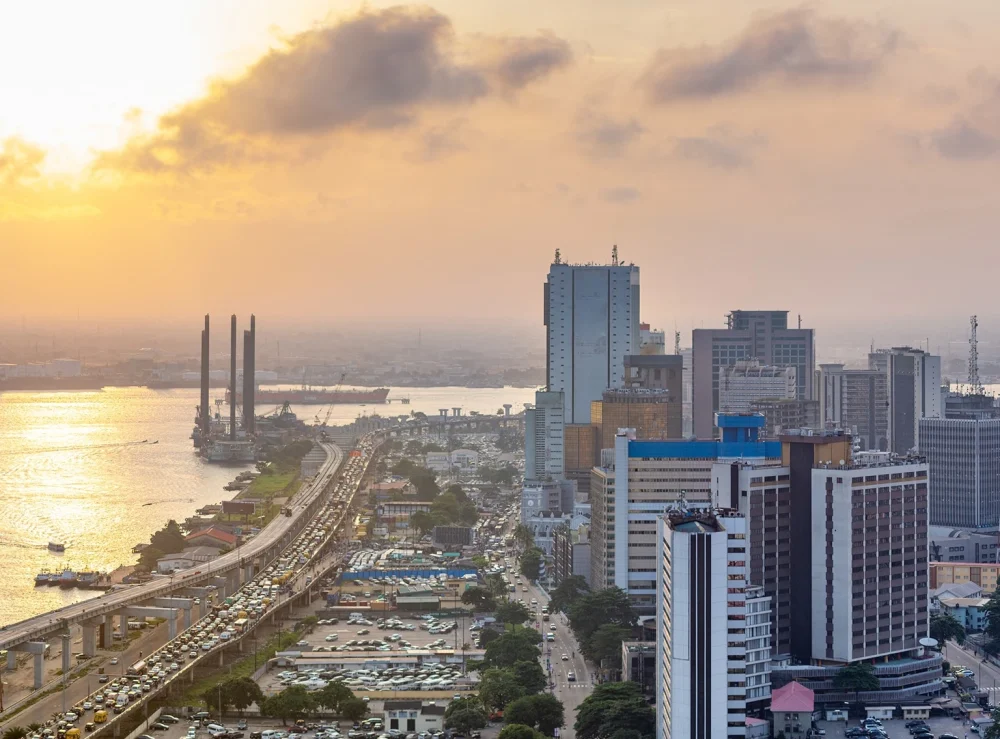 Lagos Business District at dawn